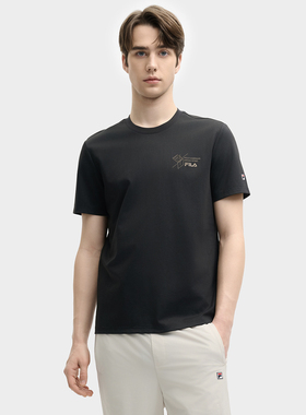 Fila/斐乐夏季新款男子户外时尚休闲运动短袖T恤衫F11M528118F