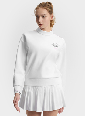 Fila/斐乐秋季新款女子户外时尚休闲场下网球套头卫衣A11W513210F