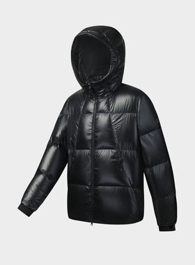 Fila/斐乐黄景瑜同款男子场下健身鹅绒高蓬中长羽绒服A11M541905F