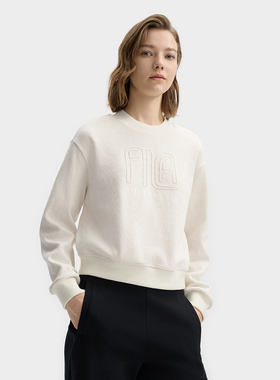 Fila/斐乐秋季新款女子户外时尚休闲运动舒适套头卫衣F11W513201F