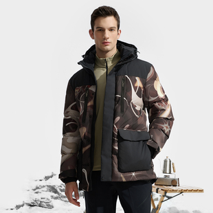 Fila/斐乐X James Jean联名系列男子运动中长羽绒服A11M447918F