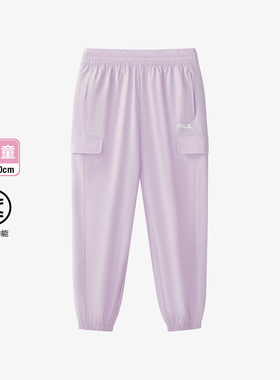 Fila/斐乐秋季新款女中大童户外时尚经典生活梭织长裤K12G531802F