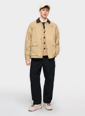 斐乐/Fila春季新款FUSION系列男士简约宽松梭织上衣T11M533712F