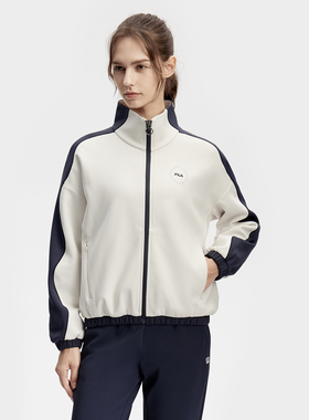 Fila/斐乐秋季新款女子户外时尚休闲场下健身针织外套A11W411501F