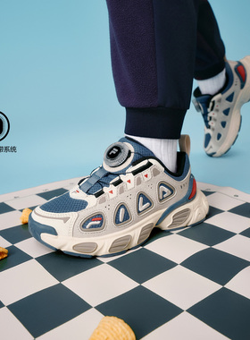 Fila/斐乐BUGLE SOUTH妙角鞋 南男小童儿童复古跑鞋K14B541101F