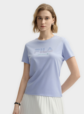 Fila/斐乐夏季新款女子户外时尚休闲运动舒适短袖T恤F11W523103F