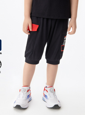 Fila/斐乐夏季新款男童户外时尚休闲运动针织七分裤K61B521602U