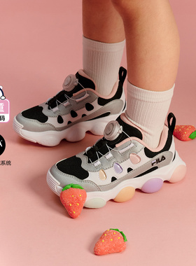 Fila/斐乐秋季新款FRAGOLA草莓鞋女小童儿童闪灯鞋K14G441601F