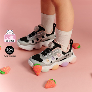 Fila/斐乐秋季新款FRAGOLA草莓鞋女小童儿童闪灯鞋K14G441601F