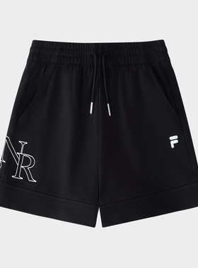 Fila/斐乐FUSION针织短裤女夏季新款时尚休闲宽松短裤T11W435602F