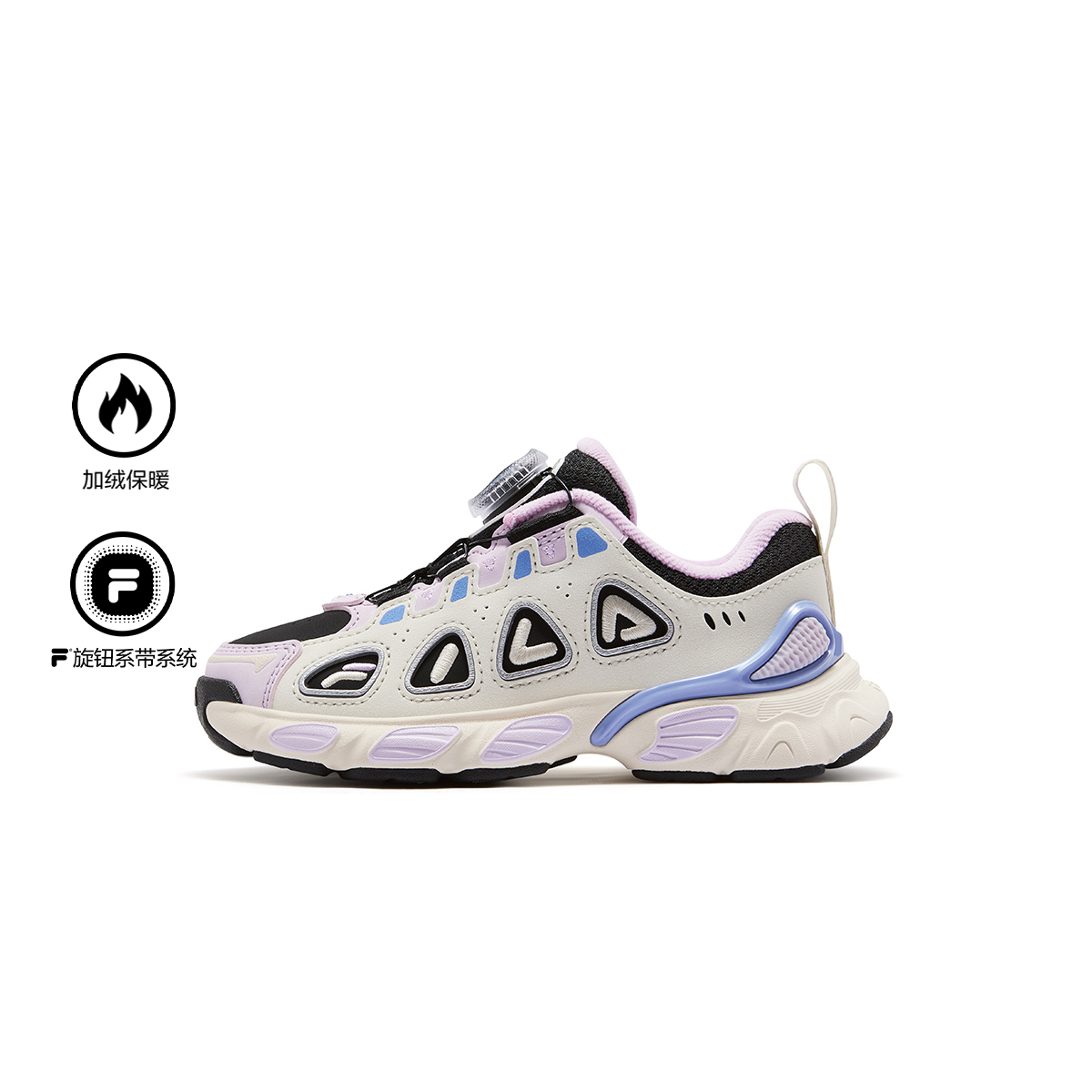 斐乐妙角鞋女小童儿童复古跑鞋