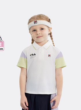 Fila/斐乐夏季新款女小童户外网球运动系列短袖POLO衫K11G433104F