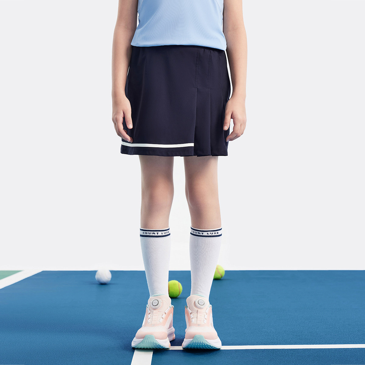 Fila/斐乐夏季新款女中大童网球系列凉感针织裤裙K12G433308F