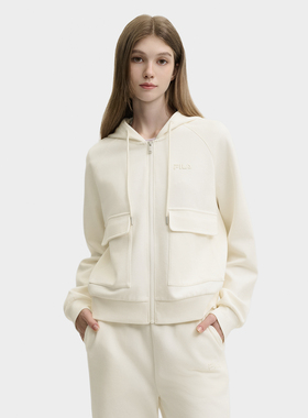 Fila/斐乐秋季新款女子户外时尚休闲运动宽松针织外套F11W448502F