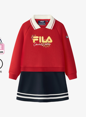 Fila/斐乐夏季新款女小童户外网球运动系列针织连衣裙K11G513304F