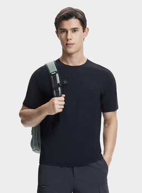 Fila/斐乐夏季新款男子户外专业运动圆领短袖T恤衫A11M427103F