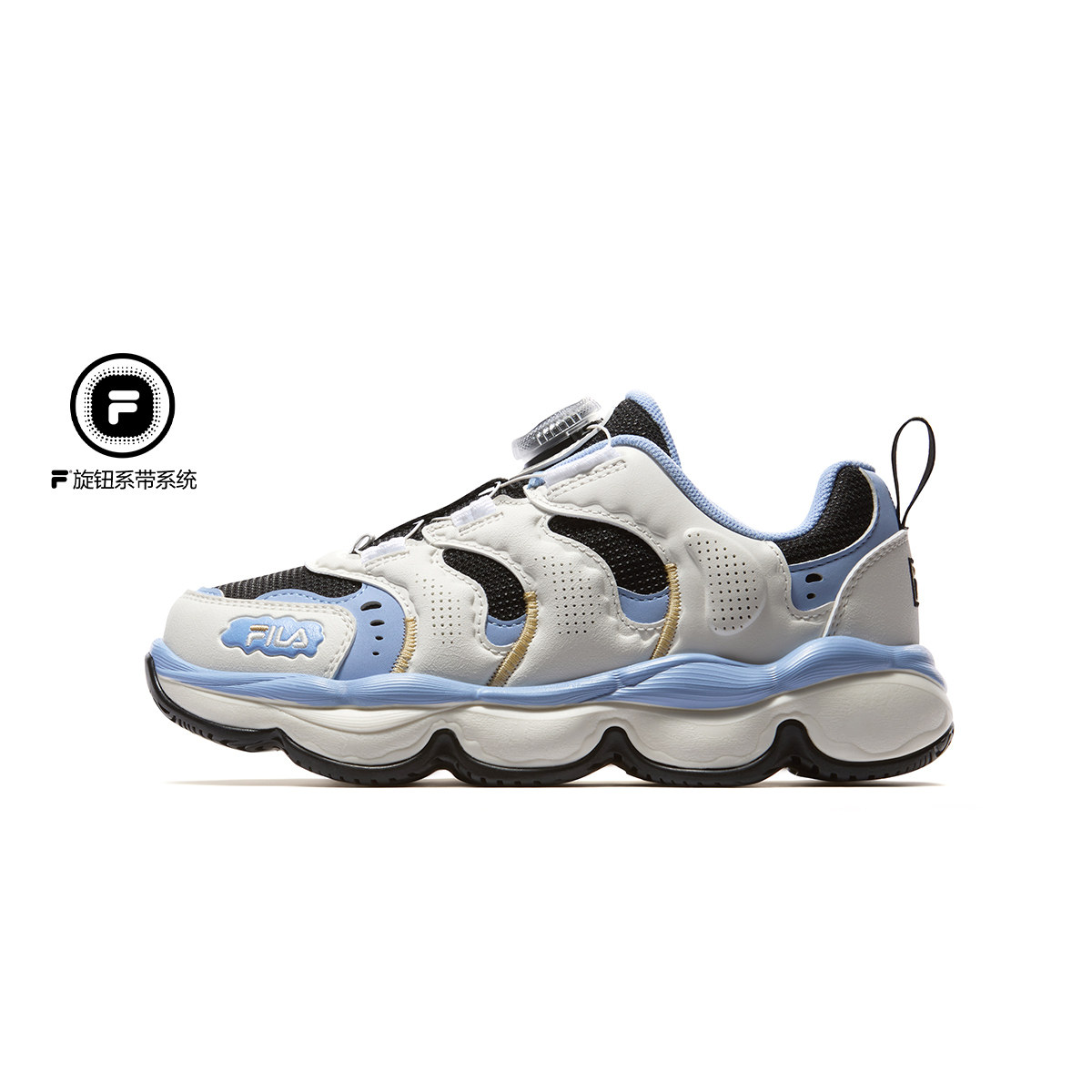 Fila/斐乐冬季新款男中大童泡芙户外时尚经典运动板鞋K15B611302F,童鞋/婴儿鞋/亲子鞋,板鞋,淘宝优惠券,粉丝福利购,淘宝优惠卷