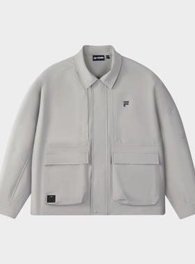 Fila/斐乐秋季新款男子户外时尚潮流运动宽松梭织外套T11M543702F