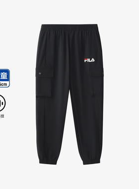 Fila/斐乐秋季新款男中大童户外经典运动生活梭织长裤K12B531801F