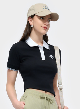 Fila/斐乐夏季新款女子户外时尚潮流运动修身短袖POLOT11W523111F