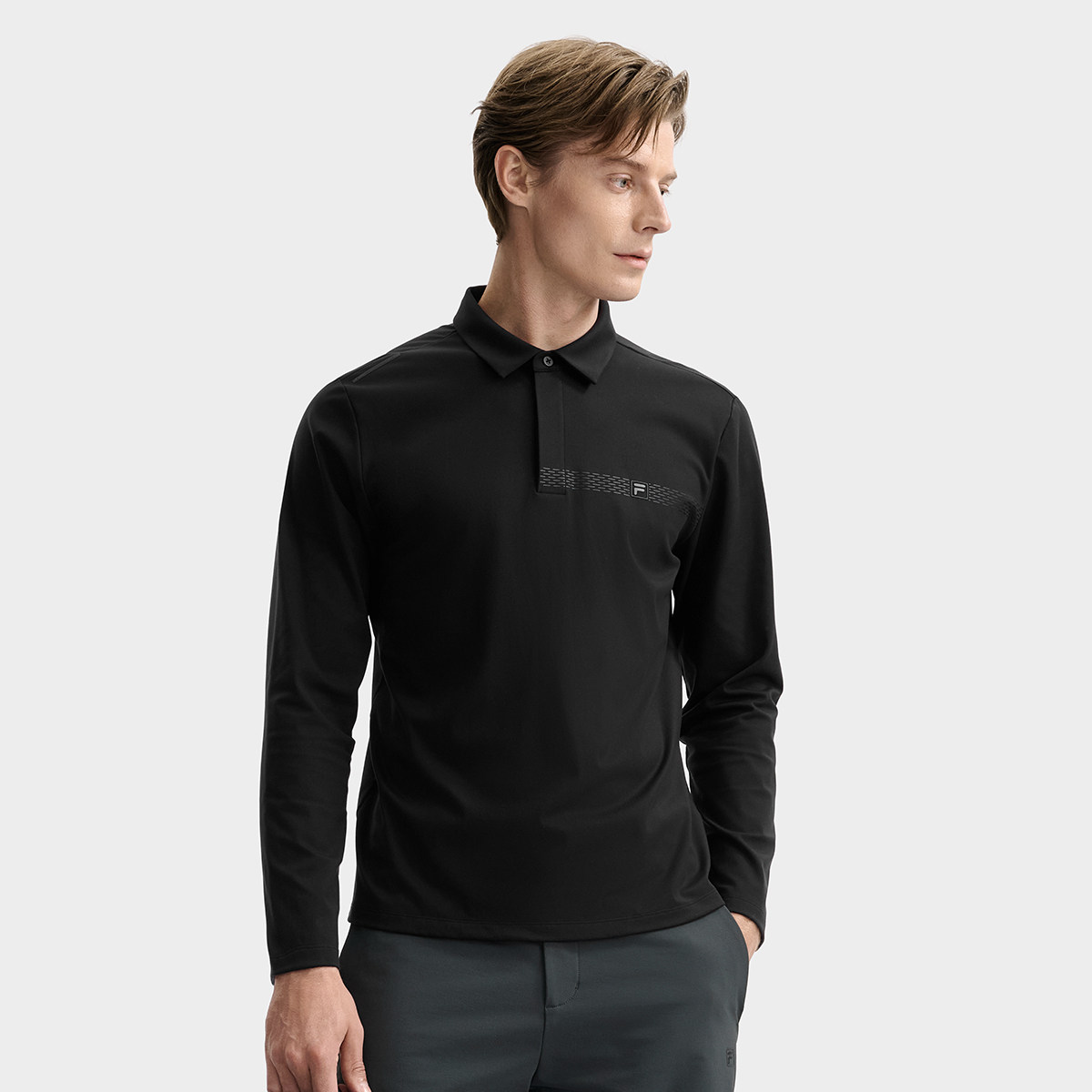Fila/斐乐冬季新款男士户外时尚休闲运动长袖POLO衫F11M543218A,运动服/休闲服装,运动POLO衫,淘宝优惠券,粉丝福利购,淘宝优惠卷