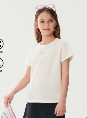 Fila/斐乐夏季新款女中大童户外时尚经典生活短袖T恤K12G531103F