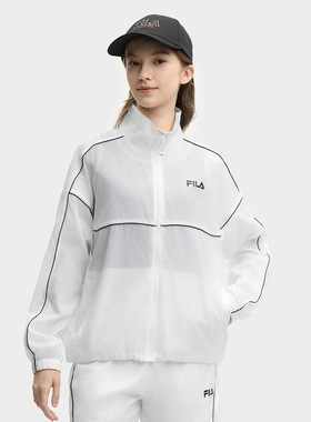 Fila/斐乐秋季新款女子户外时尚运动休闲舒适梭织外套F11W529704F