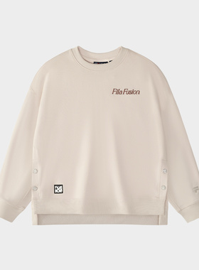 Fila/斐乐秋季新款女子户外潮流运动超宽松套头卫衣T11W513201F