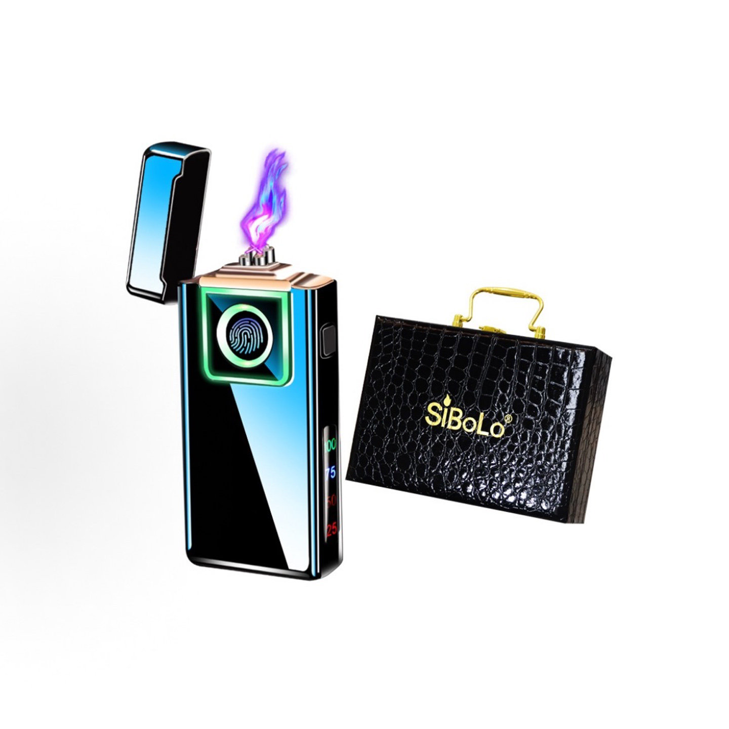生日礼物送男士兄弟实用定制真指纹感应打火机惊喜礼品新年伴手礼