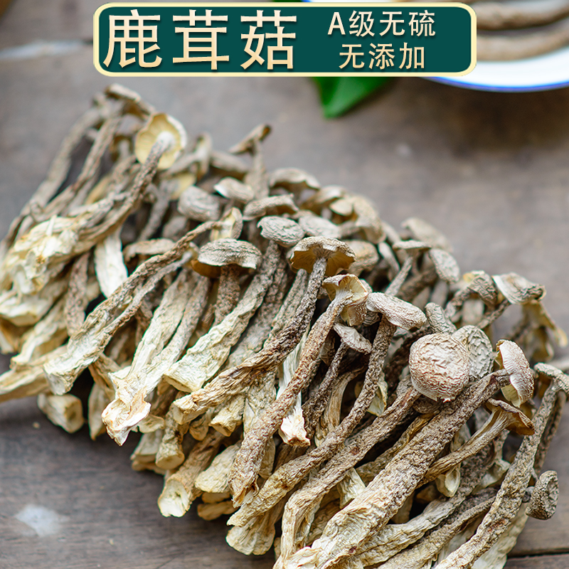 新货无硫无添加鹿茸菇