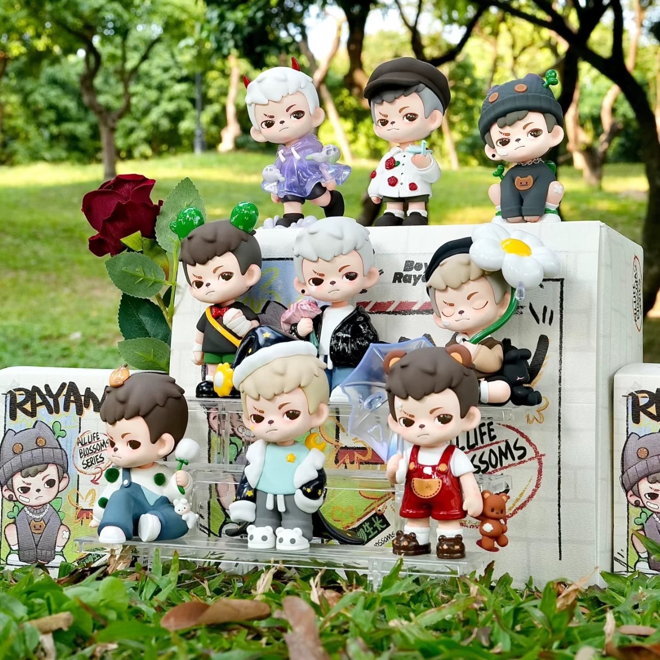 新品Rayan万物生长系列盲盒潮玩手办玩具摆件创意