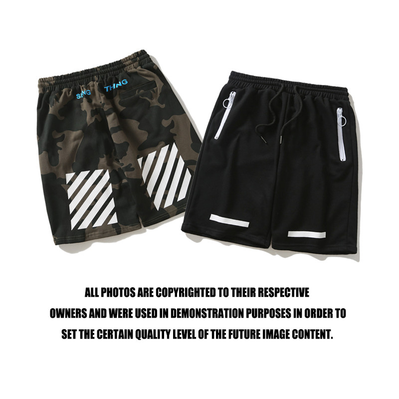 欧美潮牌夏季休闲迷彩拉链口袋斜条纹印花五分短裤男女沙滩运动裤在类目 男装, 休闲裤中 - 来自Buy2taobao.com提供专业的淘宝代购服务