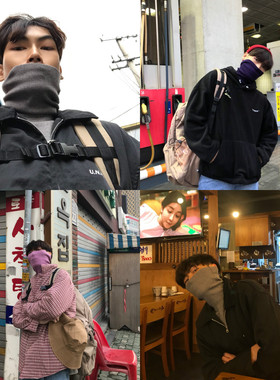 junmanner 可翻高领美式潮流休闲长袖针织衫秋冬男生加厚保暖毛衣