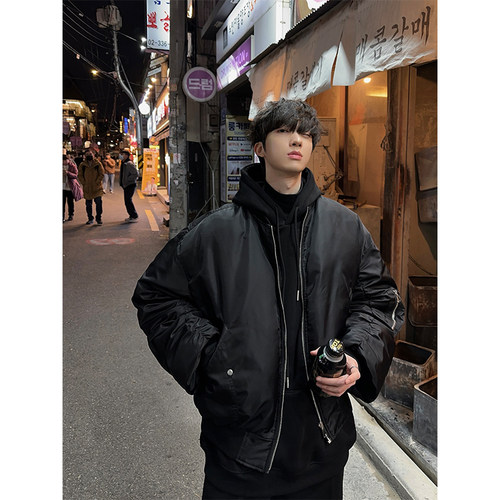 junmanner拉链设计棉服外套