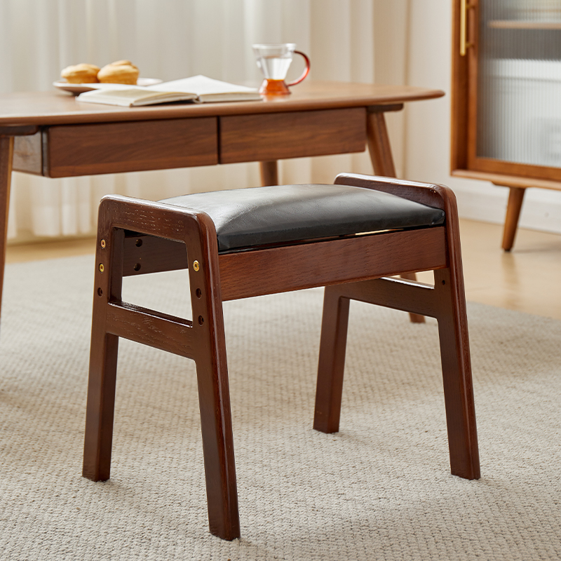 实木换鞋凳橡木客厅坐凳穿鞋凳家用门口软包坐垫入户凳小凳子脚凳