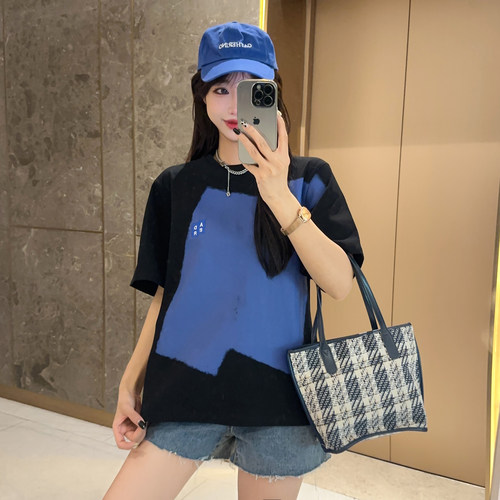 薄几何棉男女潮牌短袖印花新款