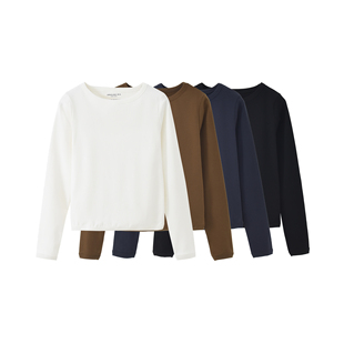 25新款女士长袖潮牌运动休闲T恤打底衫韩系修身上衣明星同款长T恤