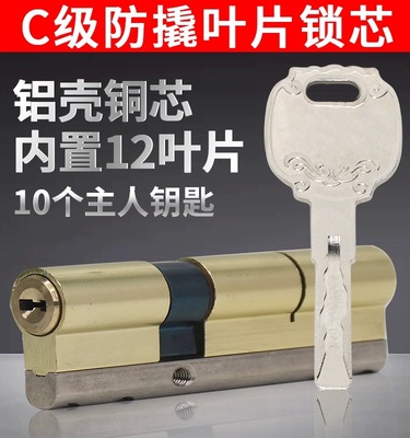 进入户家用防撬锁心10把主人钥匙