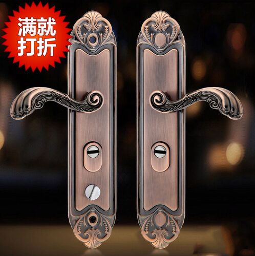 防盗门拉手红古铜把手