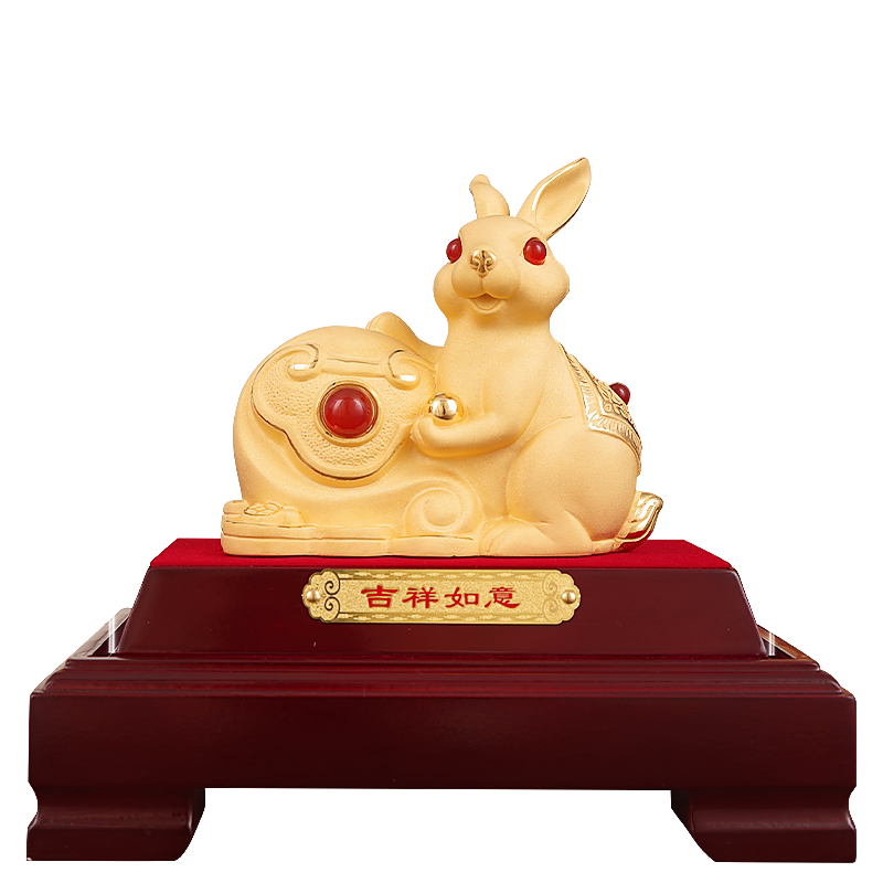 礼祥缘旗舰店绒沙金招财祝福平安
