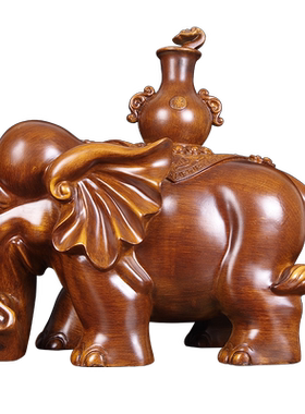 大象摆件欧式风家居客厅乔迁礼品