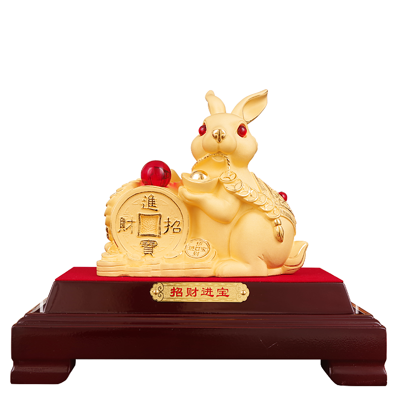 礼祥缘旗舰店绒沙金招财祝福