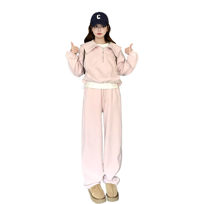 春装新款2026百搭韩版二件套套裤2C318--9905-P165K228,女装套装/套裙,2C318