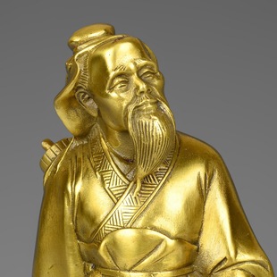 纯铜华佗摆件医圣神医 药店诊所铜像悬壶济世妙手回春送名医