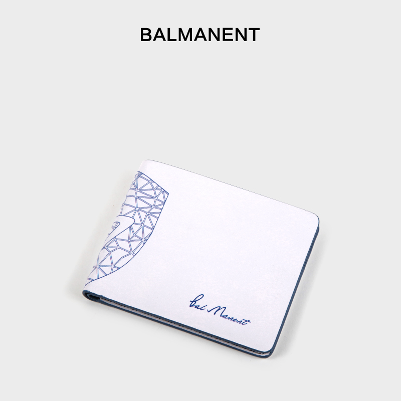 横款白色时尚风个性超薄新款钱包