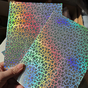 滴胶镭射纸流麻吧唧徽章手机壳麻将衬底背景贴纸闪膜手工diy材料