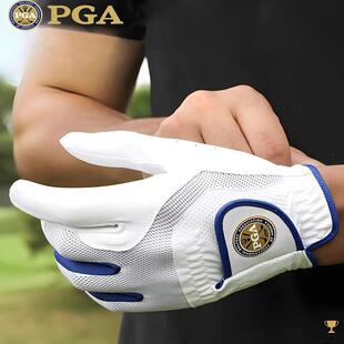 PGA 高尔夫男士手套弹力透气防滑耐磨科技纳米布料耐磨可操作手机