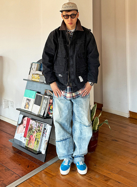 支线UniteQuality+帆布系列 十袋改良C26水洗古着工装夹克棉衣