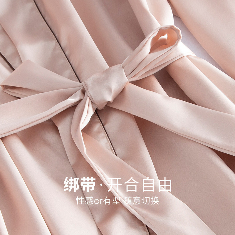 MENS DRESSING GOWN SUMMER ICE SILK SHORTS THIN BATHROBE MIDI LENGTH LOOSE PLUS SIZE FAUX SILK PAJAMA SET