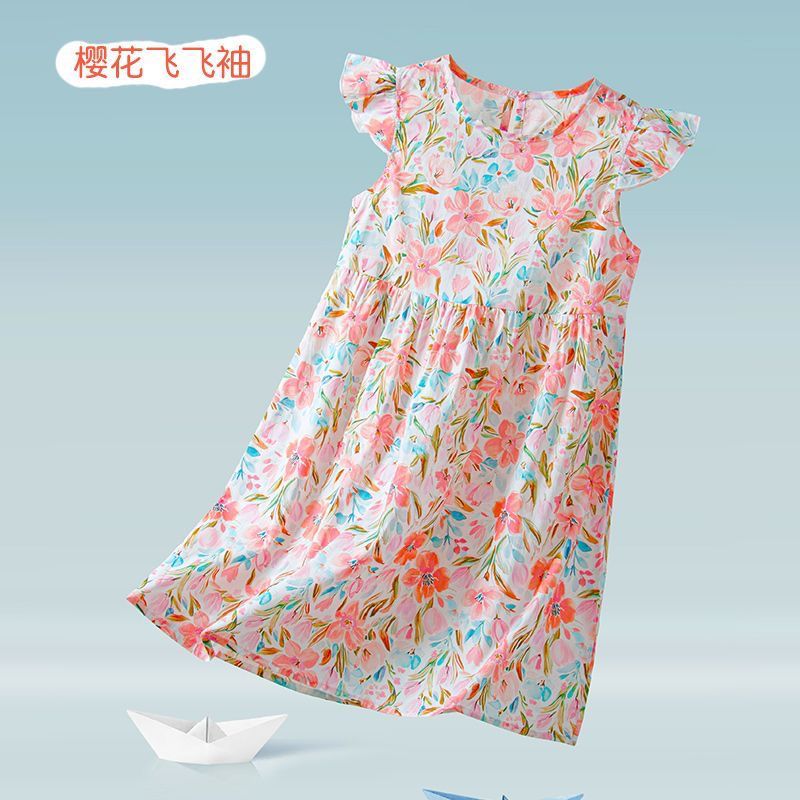 女童连衣裙韩版夏季碎花棉背心裙